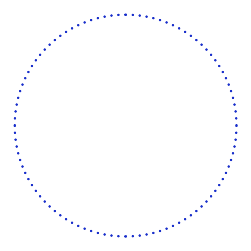 blue circle graphic